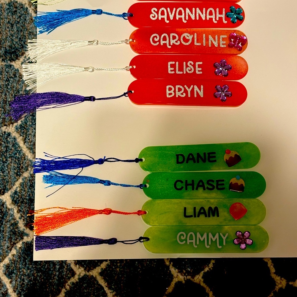 Personalized, handcrafted bookmarks!